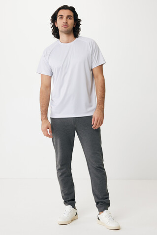 IQONIQ Cooper Jogger aus recycelter Baumwolle heather anthracite bedrucken, Art.-Nr. T9500.014.S