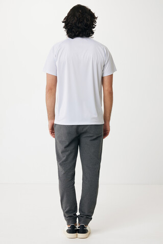 IQONIQ Cooper Jogger aus recycelter Baumwolle heather anthracite bedrucken, Art.-Nr. T9500.014.S