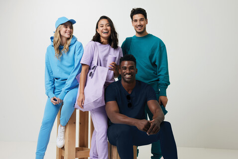 IQONIQ Cooper Jogger aus recycelter Baumwolle verdigris bedrucken, Art.-Nr. T9500.009.XXL
