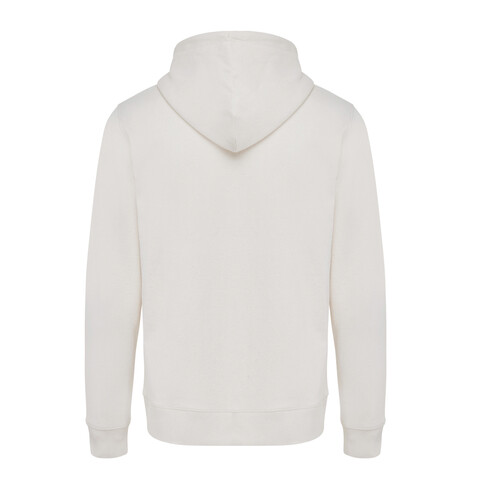 IQONIQ Abisko Zip-Kapuzenpullover aus recycelter Baumwolle natural raw bedrucken, Art.-Nr. T9600.018.5XL