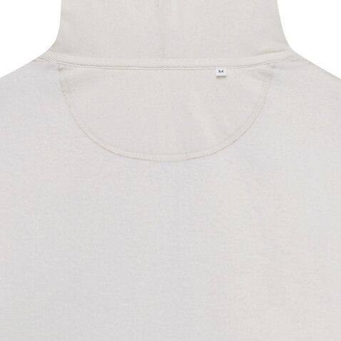 IQONIQ Abisko Zip-Kapuzenpullover aus recycelter Baumwolle natural raw bedrucken, Art.-Nr. T9600.018.5XL