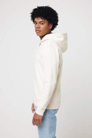 IQONIQ Abisko Zip-Kapuzenpullover aus recycelter Baumwolle natural raw bedrucken, Art.-Nr. T9600.018.5XL