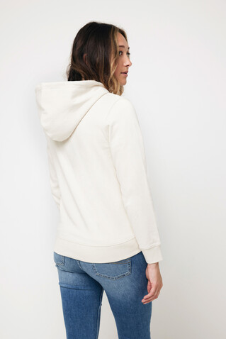 IQONIQ Abisko Zip-Kapuzenpullover aus recycelter Baumwolle natural raw bedrucken, Art.-Nr. T9600.018.5XL