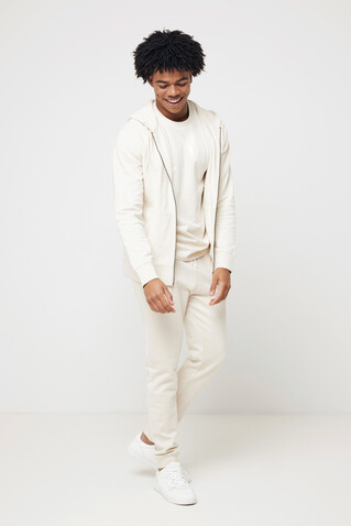 IQONIQ Abisko Zip-Kapuzenpullover aus recycelter Baumwolle natural raw bedrucken, Art.-Nr. T9600.018.5XL