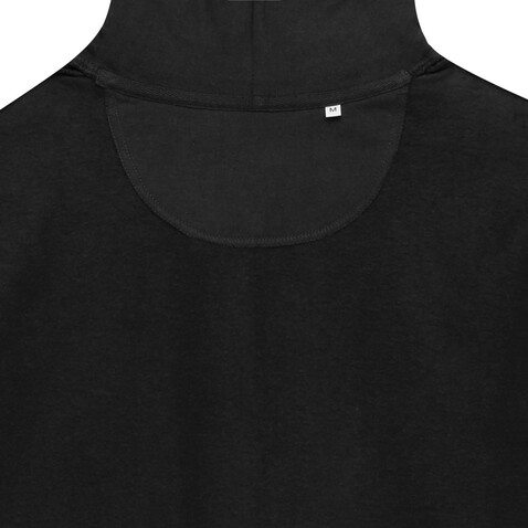 IQONIQ Abisko Zip-Kapuzenpullover aus recycelter Baumwolle schwarz bedrucken, Art.-Nr. T9600.001.XXL