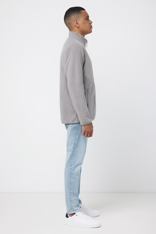 IQONIQ Talung Mikrofleece Jacke aus recyceltem Polyester storm grey bedrucken, Art.-Nr. T9603.027.XXXL