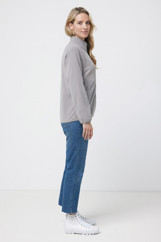 IQONIQ Talung Mikrofleece Jacke aus recyceltem Polyester storm grey bedrucken, Art.-Nr. T9603.027.XXXL