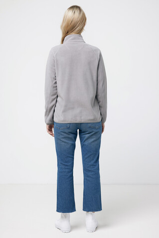 IQONIQ Talung Mikrofleece Jacke aus recyceltem Polyester storm grey bedrucken, Art.-Nr. T9603.027.XXXL