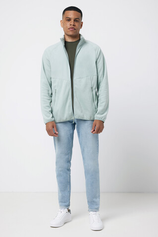 IQONIQ Talung Mikrofleece Jacke aus recyceltem Polyester Iceberg green bedrucken, Art.-Nr. T9603.023.L