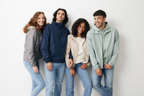 IQONIQ Logan Lightweight Jacke aus recyceltem Polyester Iceberg green bedrucken, Art.-Nr. T9701.023.XXL