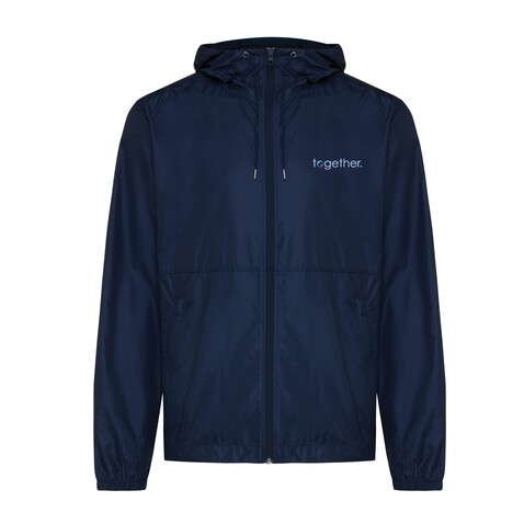 IQONIQ Logan Lightweight Jacke aus recyceltem Polyester navy blau bedrucken, Art.-Nr. T9701.002.S