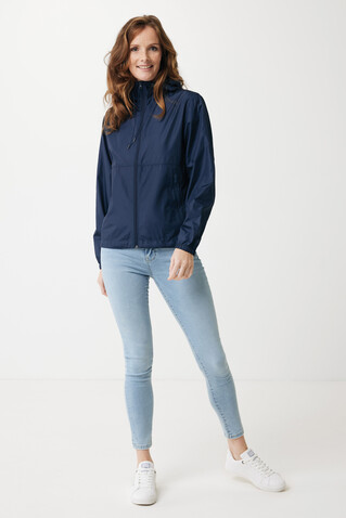 IQONIQ Logan Lightweight Jacke aus recyceltem Polyester navy blau bedrucken, Art.-Nr. T9701.002.S