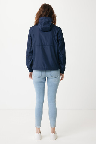 IQONIQ Logan Lightweight Jacke aus recyceltem Polyester navy blau bedrucken, Art.-Nr. T9701.002.S