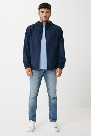 IQONIQ Logan Lightweight Jacke aus recyceltem Polyester navy blau bedrucken, Art.-Nr. T9701.002.S