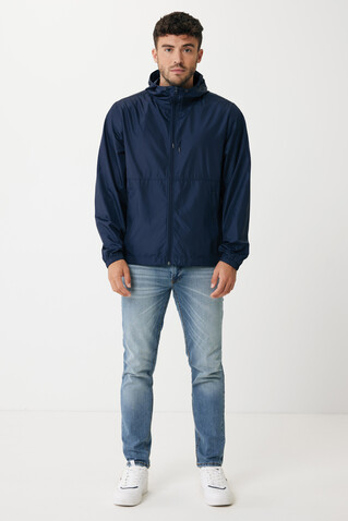 IQONIQ Logan Lightweight Jacke aus recyceltem Polyester navy blau bedrucken, Art.-Nr. T9701.002.S