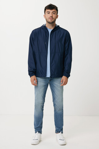IQONIQ Logan Lightweight Jacke aus recyceltem Polyester navy blau bedrucken, Art.-Nr. T9701.002.S