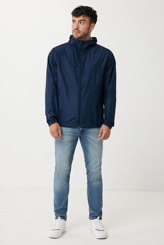 IQONIQ Logan Lightweight Jacke aus recyceltem Polyester navy blau bedrucken, Art.-Nr. T9701.002.S