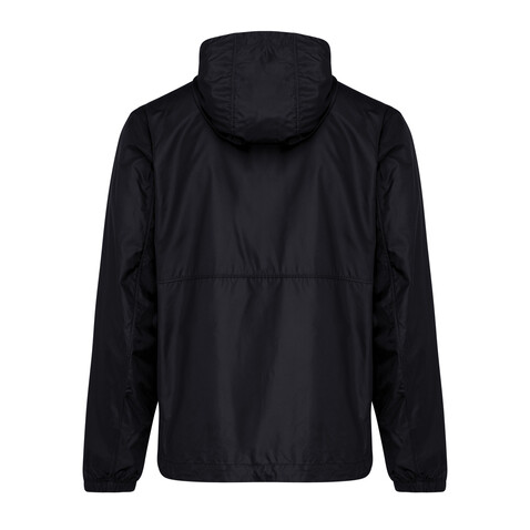 IQONIQ Logan Lightweight Jacke aus recyceltem Polyester schwarz bedrucken, Art.-Nr. T9701.001.XS