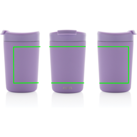 Avira Alya RCS recycelter Stainless-Steel Becher 300ml lila bedrucken, Art.-Nr. P438.029
