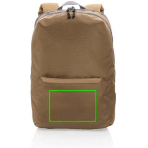 Impact AWARE™ 1200D 15.6&#039;&#039; Laptop-Rucksack khaki, grau bedrucken, Art.-Nr. P762.829
