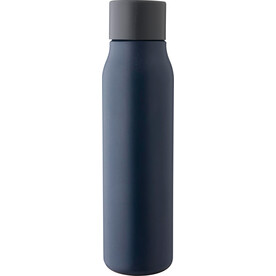 Doppelwandige Trinkflasche aus recyceltem Edelstahl (600 ml) Cassian – Blau bedrucken, Art.-Nr. 005999999_1202790 Doppelwandige Trinkflasche aus recyceltem Edelstahl (600 ml) Cassian – Blau bedrucken, Art.-Nr. 005999999_1202790