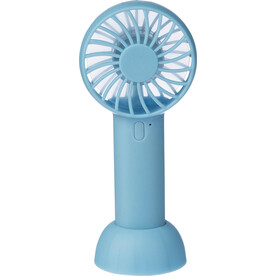Elektrischer ABS-Handventilator Oren – Hellblau bedrucken, Art.-Nr. 018999999_1202839