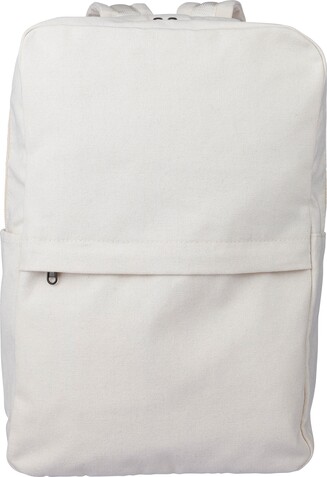 Rucksack Seraphina aus recyceltem Poly-Baumwollgewebe (330 g/m2) – beige bedrucken, Art.-Nr. 357999999_1204073