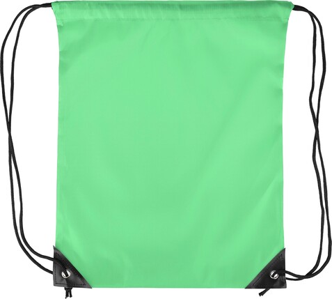 Recyceltem turnbeutel aus Polyester Steffi – Hellgrün bedrucken, Art.-Nr. 029999999_1204075