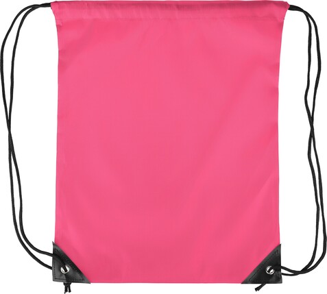 Turnbeutel aus Polyester Stef – Rosa bedrucken, Art.-Nr. 017999999_1204075
