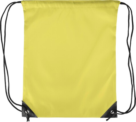 210D Polyester Kordelzug Rucksack Isolde – Gelb bedrucken, Art.-Nr. 006999999_1204075