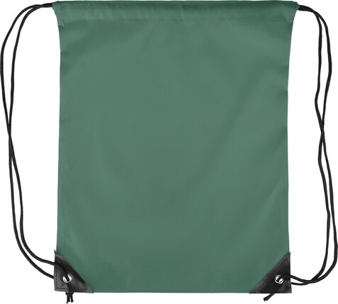 210D Polyester Kordelzug Rucksack Isolde – Grün bedrucken, Art.-Nr. 004999999_1204075