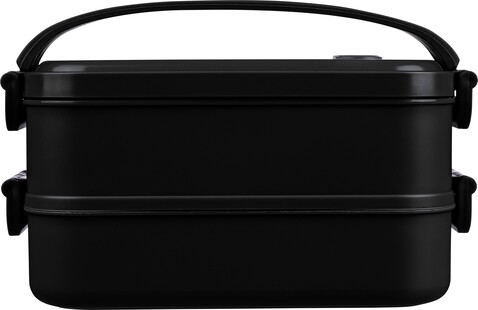 Lunchbox Selwyn | Kunststoff | 2x 800 ml – Schwarz bedrucken, Art.-Nr. 001999999_1204257