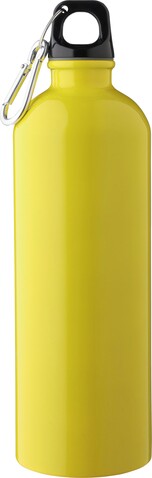 Recycelte einwandige Edelstahlflasche (750 ml) Emeric – Gelb bedrucken, Art.-Nr. 006999999_1204263