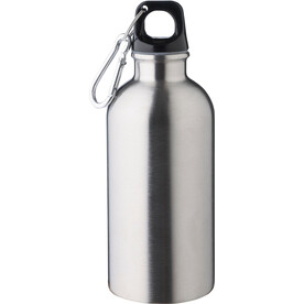 Einwandige Flasche aus recyceltem Edelstahl (400 ml) Sable – Silber bedrucken, Art.-Nr. 032999999_1204264