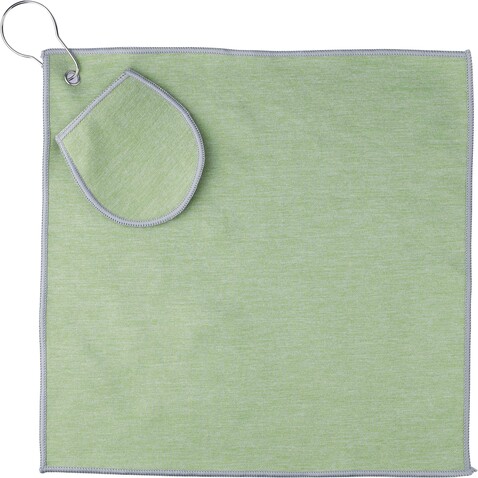 Golfhandtuch Idris | Recycelt | Mit Tasche – Hellgrün bedrucken, Art.-Nr. 029999999_1206641 Golfhandtuch Idris | Recycelt | Mit Tasche – Hellgrün bedrucken, Art.-Nr. 029999999_1206641