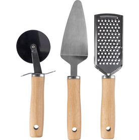 Küchenset aus Metall und Holz Sylvan – Braun bedrucken, Art.-Nr. 011999999_1206871