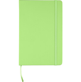 Recyceltes Notizbuch A5 aus PU Eva – Limettengrün bedrucken, Art.-Nr. 019999999_1207023