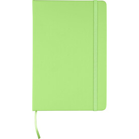 Notizbuch Eva | Recycelt | A5 | Liniert – Limettengrün bedrucken, Art.-Nr. 019999999_1207023