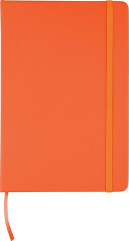 Recyceltes Notizbuch A5 aus PU Eva – Orange bedrucken, Art.-Nr. 007999999_1207023
