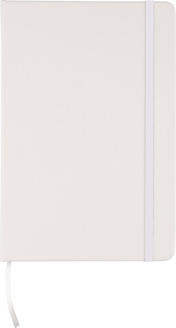 Recyceltes Notizbuch A5 aus PU Eva – Weiß bedrucken, Art.-Nr. 002999999_1207023