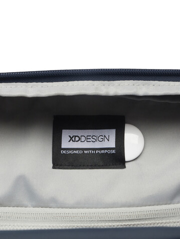 Urban wasserabweisende Wochenendtasche navy blau, grau bedrucken, Art.-Nr. P706.2925