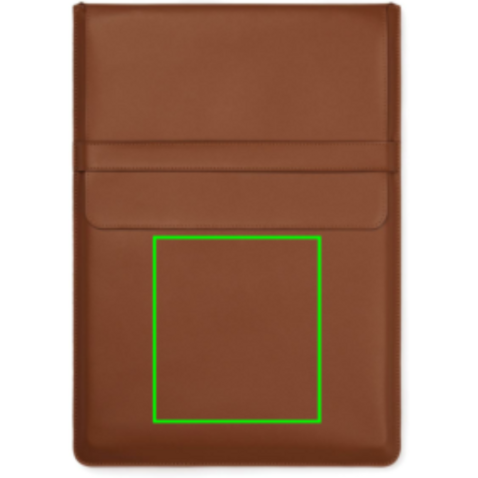VINGA Timo 16&quot; Laptop-Sleeve aus RCS recyceltem rPET braun bedrucken, Art.-Nr. V7880609