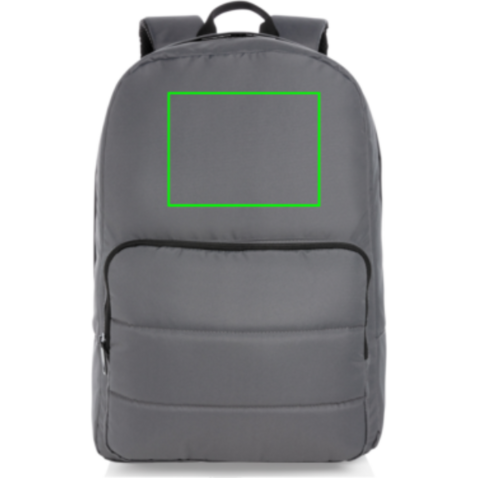 Impact AWARE™ RPET Basic 15,6" Laptop-Rucksack anthrazit bedrucken, Art.-Nr. P762.012