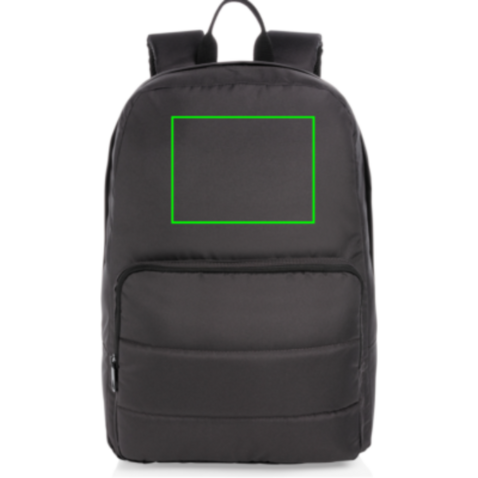 Impact AWARE™ RPET Basic 15,6&quot; Laptop-Rucksack schwarz bedrucken, Art.-Nr. P762.011