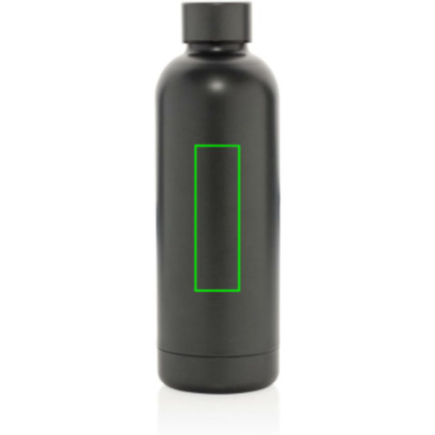 Impact Vakuumflasche aus RCS recyceltem Stainless-Steel grau bedrucken, Art.-Nr. P435.702