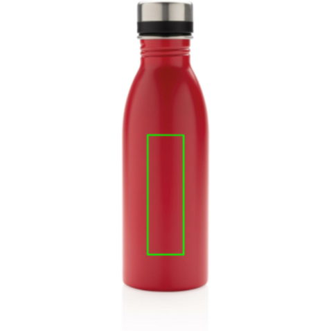 Deluxe Wasserflasche aus RCS recyceltem Stainless-Steel rot bedrucken, Art.-Nr. P435.714