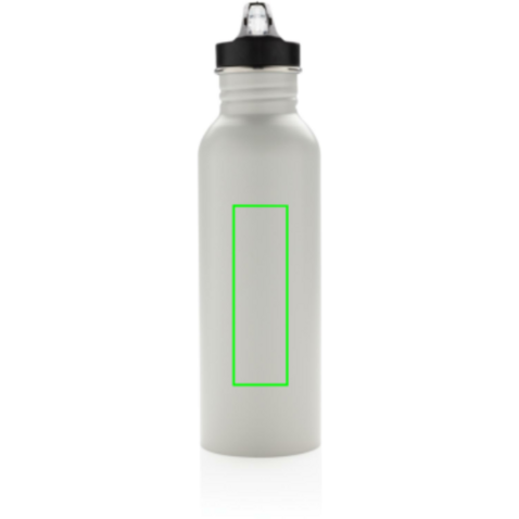 Deluxe Sportflasche aus Edelstahl off white bedrucken, Art.-Nr. P436.423