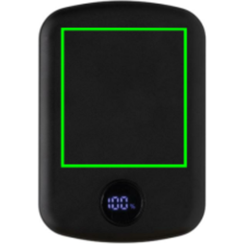 MagBoost 5.000mAh magnetische Powerbank aus RCS rec. Plastik schwarz bedrucken, Art.-Nr. P322.411