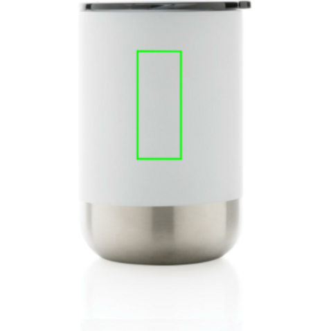 RCS recycelter Stainless Steel Becher weiß bedrucken, Art.-Nr. P433.063