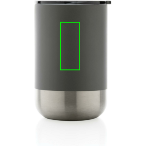 RCS recycelter Stainless Steel Becher grau bedrucken, Art.-Nr. P433.062